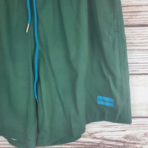 Bamboo Ave Mens XL Green/Teal Boundless Unlined Athletic Shorts #73 - Picture 4 of 12